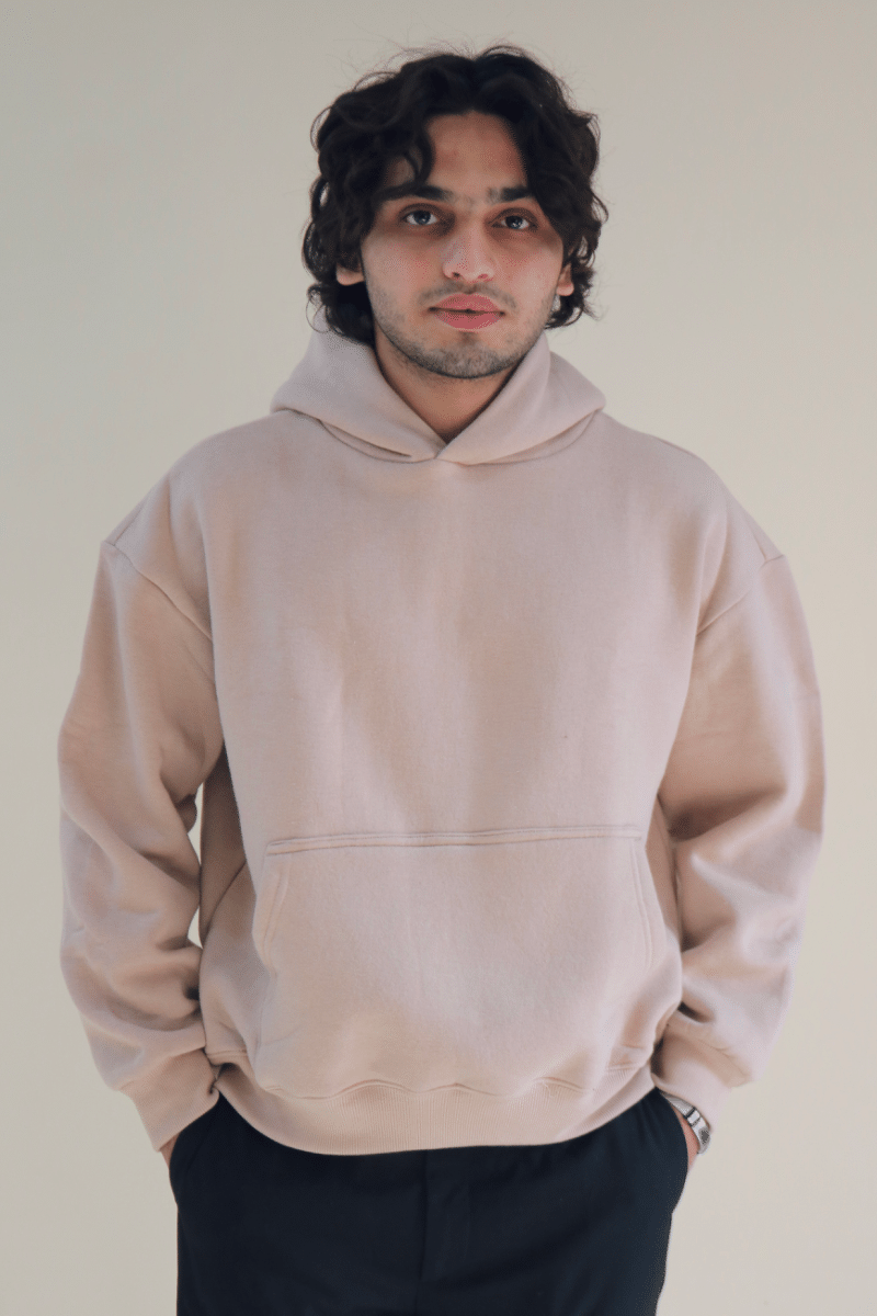 Premium Unisex beige Cotton Hoodie