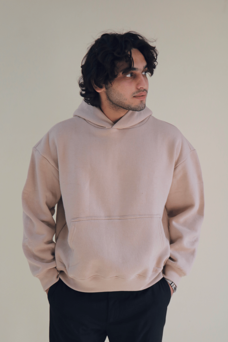 Premium Unisex beige Cotton Hoodie