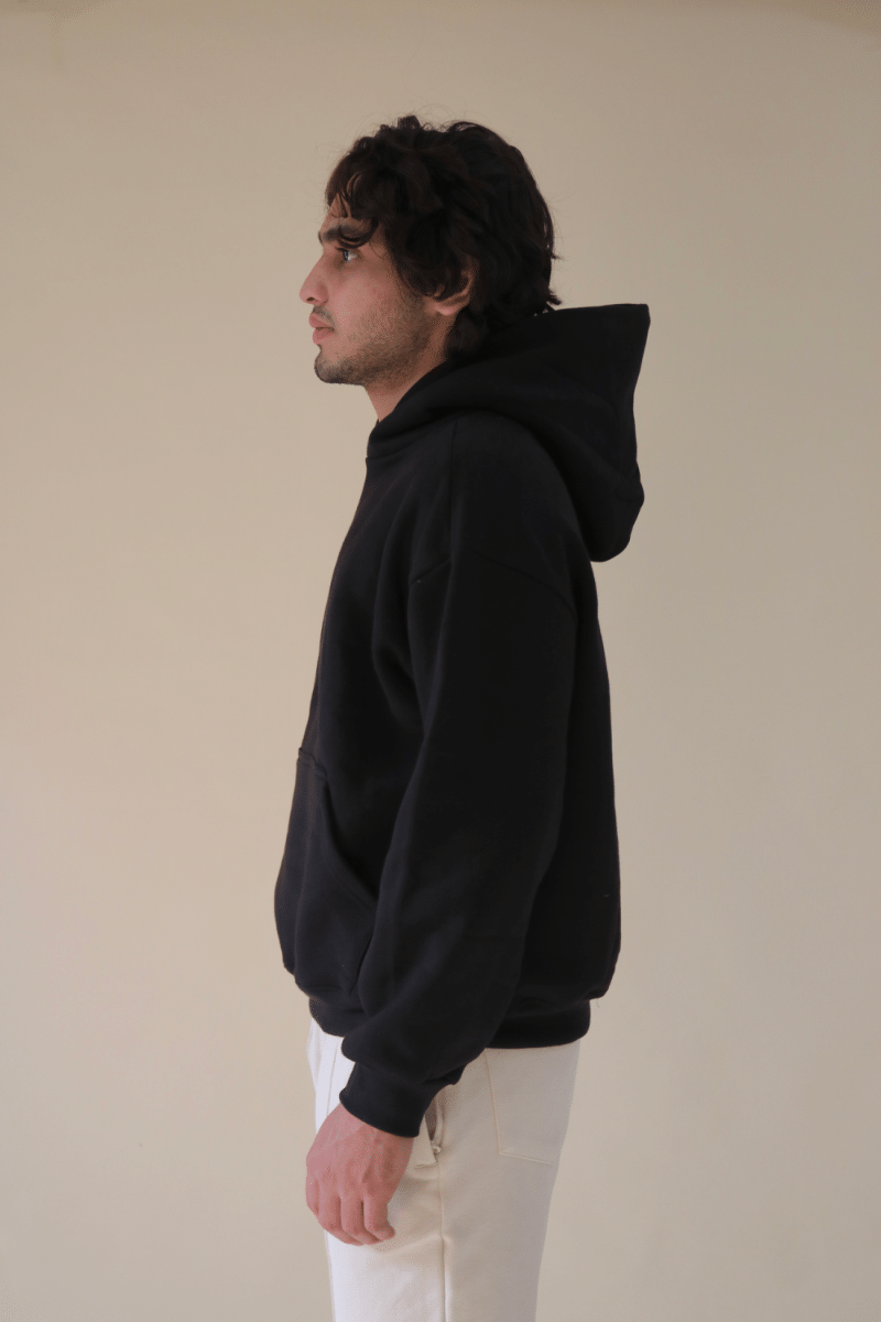 Premium Unisex black Cotton Hoodie