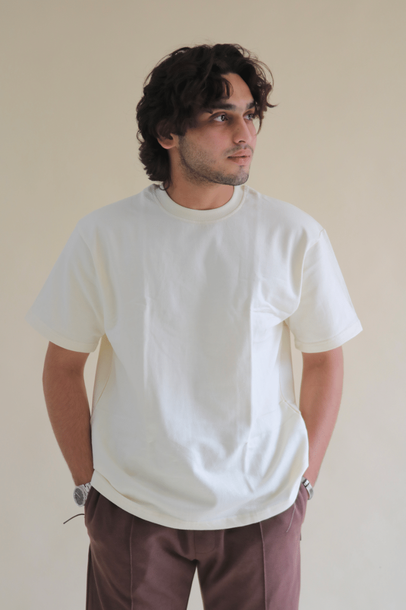 Unisex off white Oversized Heavyweight T-Shirt