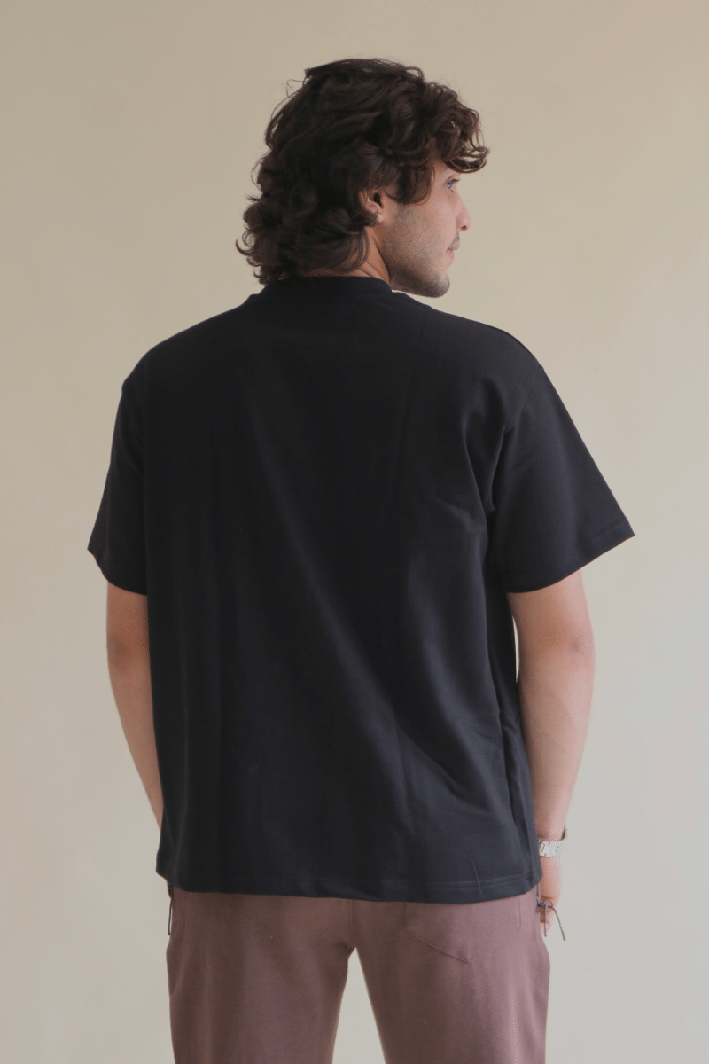 Unisex black Oversized Heavyweight T-Shirt