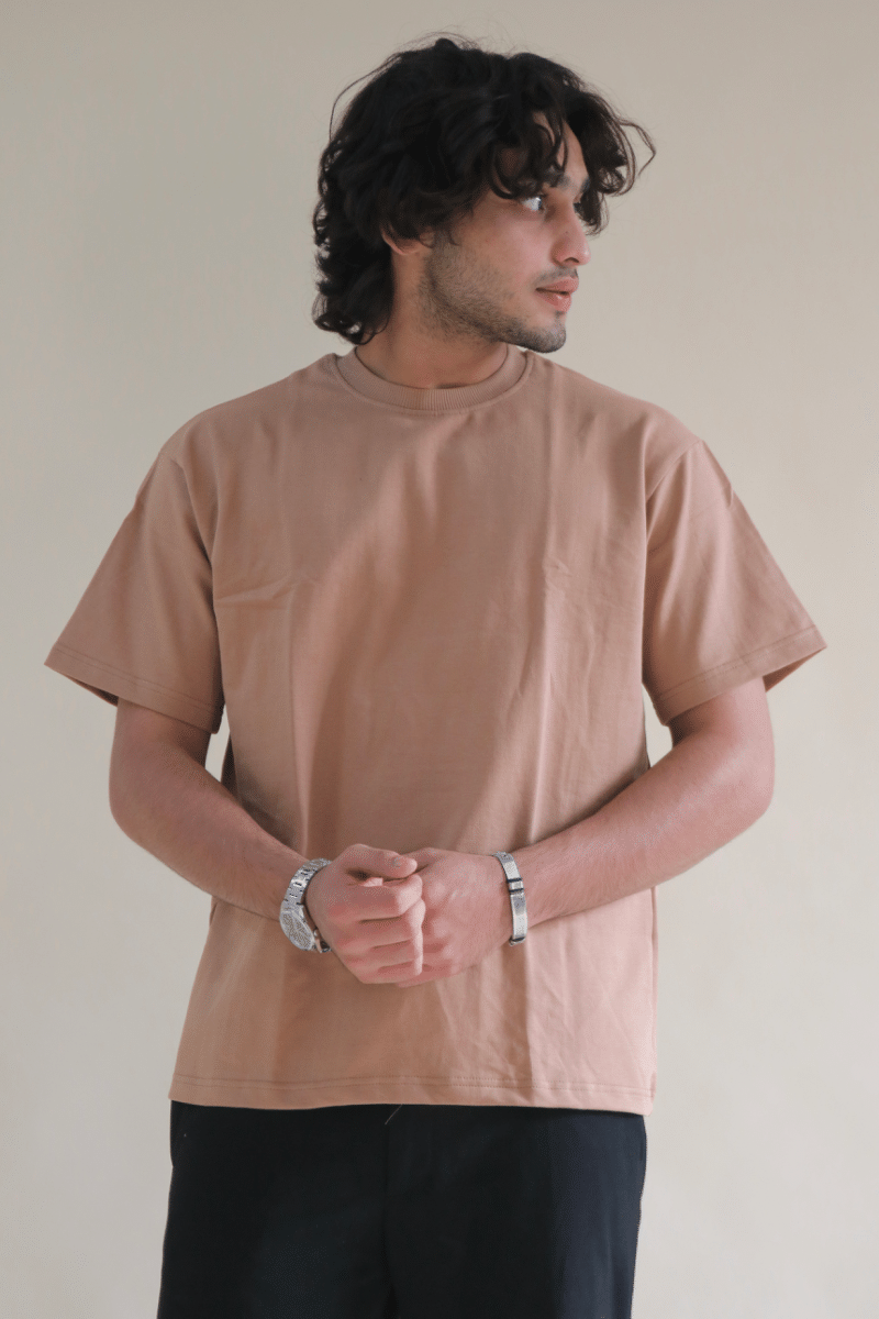 Unisex beige Oversized Heavyweight T-Shirt